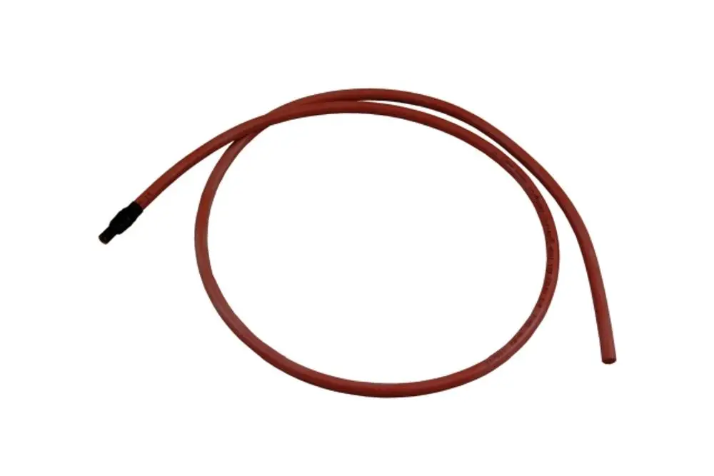 Zündkabel in roter Farbe, schlank und flexibel, für elektrische Verbindungen. Marke Wolf.